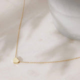 Adorn 512 Love Heart Charm 14K Gold Fill Chain 16"-18" Necklace