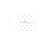 Missive Press Rose Gold Foil Birthday Girl Gift Tags, Set of 8