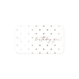 Missive Press Rose Gold Foil Birthday Girl Gift Tags, Set of 8