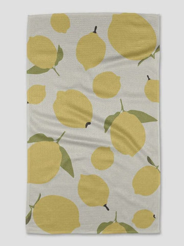 Geometry Sunny Lemons Tea Towel