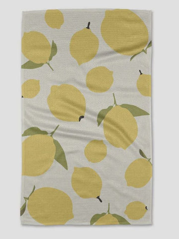 Geometry Sunny Lemons Tea Towel