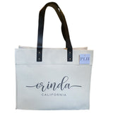 Porter Lane Home Orinda CA Market Tote w/Black Handles