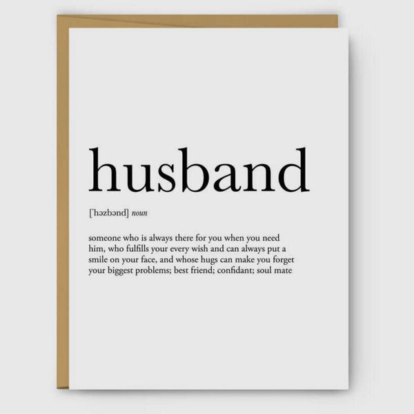 Footnotes Husband Definition Notecard