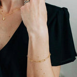 Adorn 512 Gold Plate Paperclip Chain Bracelet