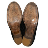 *Isabel Marant Etoile Dicker Suede Almond Toe Cuban Heel Cowboy Ankle Boots, Size 39