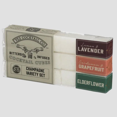 Yes Cocktail Co. Bitters Infused Champagne Cocktail Cubes Variety Set