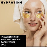 Pure Sol. Perk Up Gold & Hyaluronic Acid Eye Mask, Box of 12 Pairs
