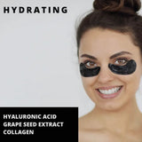 Pure Sol. Wake Up Charcoal & Hyaluronic Acid Eye Mask, Single Pair