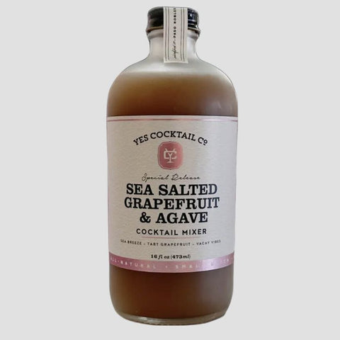 Yes Cocktail Co. Sea Salted Grapefruit & Agave Cocktail Mixer: SPRING SEASONAL