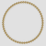 Kylar Mack 3mm 14K Gold-Filled Ball Bead Stretchy Bracelet