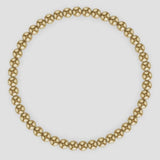 Kylar Mack 4mm 14K Gold-Filled Ball Bead Stretchy Bracelet