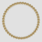 Kylar Mack 4mm 14K Gold-Filled Ball Bead Stretchy 6.5" Bracelet