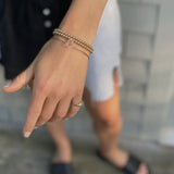 Kylar Mack 4mm 14K Gold-Filled Ball Bead Stretchy 6.5" Bracelet