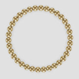 Kylar Mack 5mm 14K Gold-Filled Ball Bead Stretchy Bracelet
