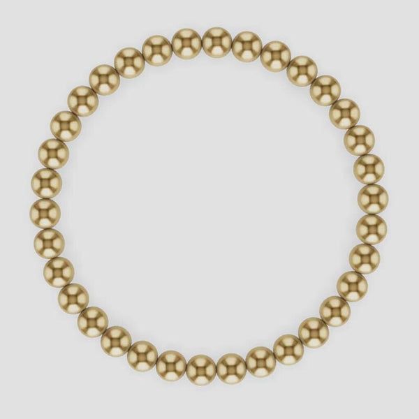 Kylar Mack 5mm 14K Gold-Filled Ball Bead Stretchy Bracelet
