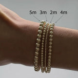 Kylar Mack 5mm 14K Gold-Filled Ball Bead Stretchy 6.5" Bracelet