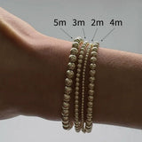 Kylar Mack 5mm 14K Gold-Filled Ball Bead Stretchy Bracelet