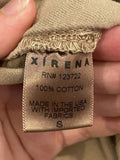 Xirena Rex Cotton Twill Tonal Side Stripe Pull-On Drawstring Waist Tapered Leg Pants, Size S