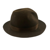 ^Borsalino Rain Repellent Fur Felt Grosgrain Band Fedora Hat
