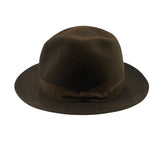 ^Borsalino Rain Repellent Fur Felt Grosgrain Band Fedora Hat