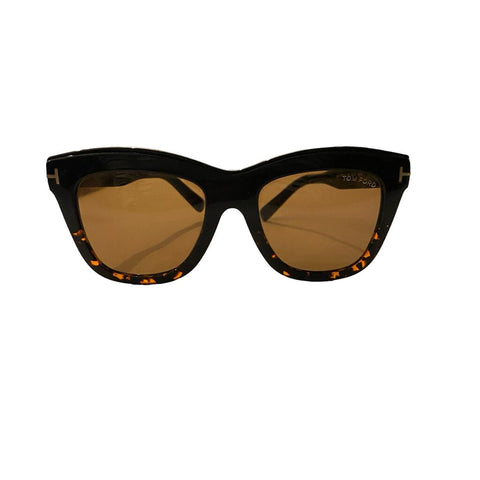 *Tom Ford Julie TF685 Tortoishell Frame Brown Lens Sunglasses w/Case
