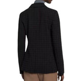 *NWT Theory Staple Crepe Check Notched Lapel Welt Pockets One-Button Blazer, Size 2