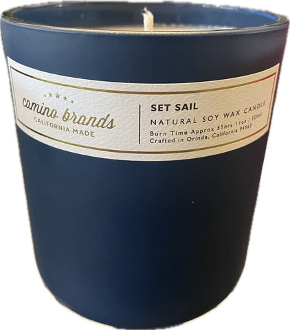 Camino Brands Set Sail Candle in Matte Navy Jar: 13 oz.