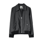 *Zadig & Voltaire Bea Tailleur Wool & Mohair Rib Trim Collared Zip-Front Bomber Jacket, Size L