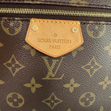 *Louis Vuitton Iena PM Monogram Coated Canvas Leather Trim Shoulder Bag Tote