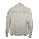 *Isabel Marant Leona Cotton & Linen Denim Long Puff Sleeve Collared Button-Up Shirt, Size FR38=US6