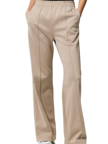*Tibi Scottie Jogger Drawcord Waist Asymmetric Back Pockets Wide Leg Adjustable Length Pants, Size XS