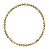 Kylar Mack 3mm 14K Gold-Filled Ball Bead Stretchy 7.5" Bracelet