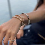 Kylar Mack 4mm 14K Gold-Filled Ball Bead Stretchy Bracelet