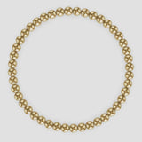 Kylar Mack 4mm 14K Gold-Filled Ball Bead Stretchy 7.5" Bracelet