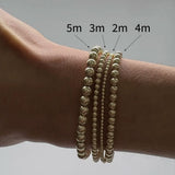 Kylar Mack 4mm 14K Gold-Filled Ball Bead Stretchy Bracelet
