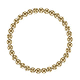 Kylar Mack 5mm 14K Gold-Filled Ball Bead Stretchy 7.5" Bracelet