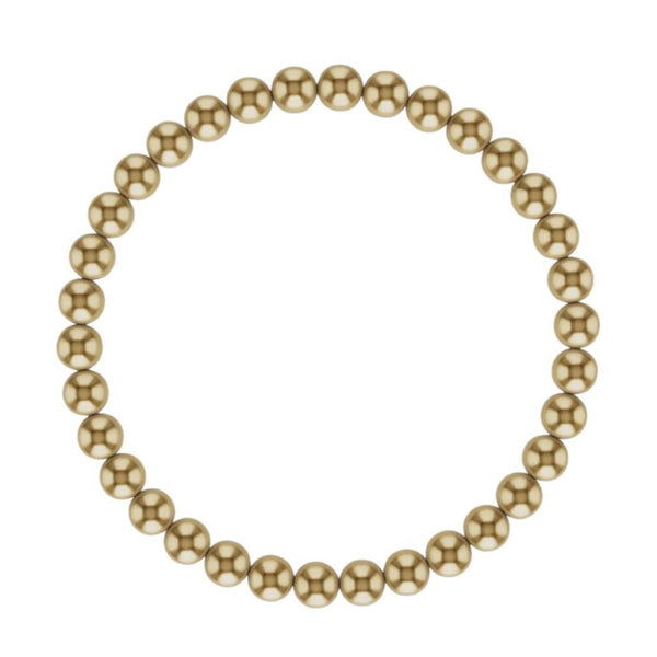 Kylar Mack 5mm 14K Gold-Filled Ball Bead Stretchy 7.5" Bracelet