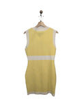 *NWOT Endless Rose High Crew Neck Knit Contrast Trim Sleeveless Button-Up Mini Dress, Size M