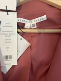 *NWT Veronica Beard Cutaway Dickey Stretch Crepe One-Button Blazer, Size 8