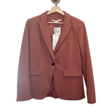 *NWT Veronica Beard Cutaway Dickey Stretch Crepe One-Button Blazer, Size 8