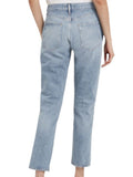 *AGOLDE Remy High-Rise Button-Fly Straight Leg Raw Hem Cropped Jeans, Size 25(0)