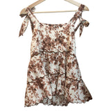 *NWT Mille Resort & Travel Delphine Cotton Floral Tie Shoulder Cami Button-Up Top, Size S