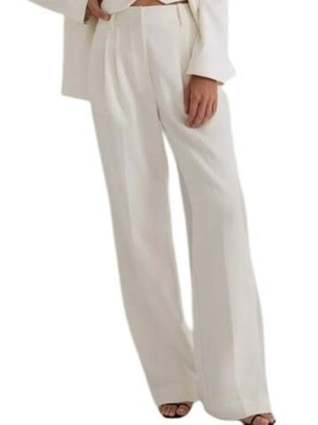 *Favorite Daughter The Shortie Favorite Pleated Wide Leg Trouser Pant, Size 8