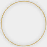 Kylar Mack 3mm 14K Gold-Filled Ball Bead Stretchy 15" Necklace