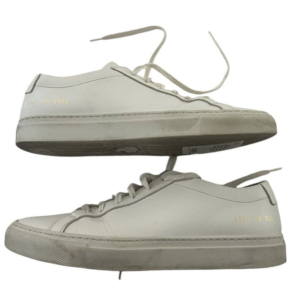 *Woman by Common Projects Achilles Leather Low-Top Lace-Up Sneakers, Size 38