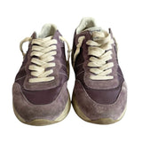 ^Golden Goose Running Sole Suede Blue Heel Cap & Star Low-Top Athletic Sneakers, Size 38