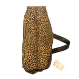 *Bottega Veneta VINTAGE Vinyl Leopard Print Leather Strap Shoulder Bag with Magnetic Closure