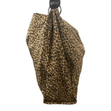 *Bottega Veneta VINTAGE Vinyl Leopard Print Leather Strap Shoulder Bag with Magnetic Closure