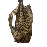 *Bottega Veneta VINTAGE Vinyl Leopard Print Leather Strap Shoulder Bag with Magnetic Closure