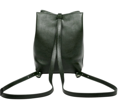 ^Lotuff R795 The Mini Sling Backpack Leather Convertible Shoulder Bucket Bag